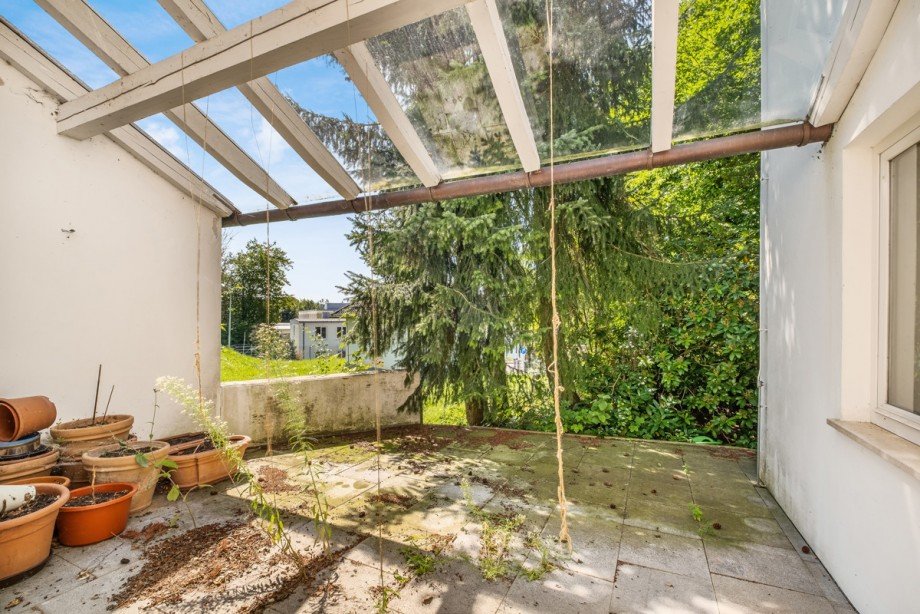 Terrasse Einfamilienhaus Regen