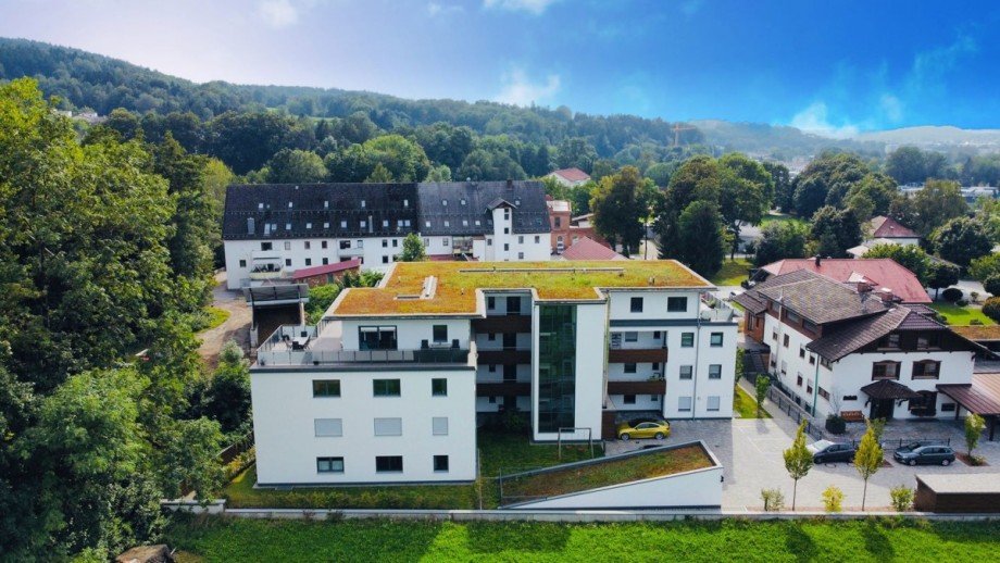 Drohnenaufnahme Etagenwohnung Deggendorf
