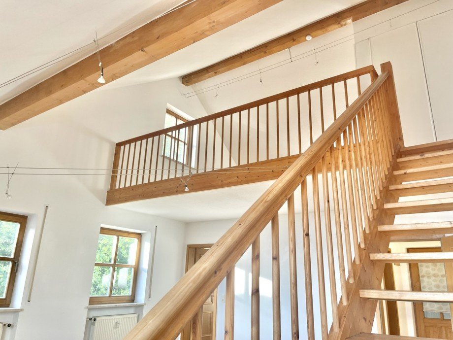 Treppe Schlafbereich Maisonettewohnung Deggendorf