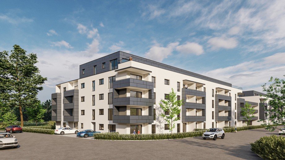 Frontansicht Etagenwohnung Deggendorf