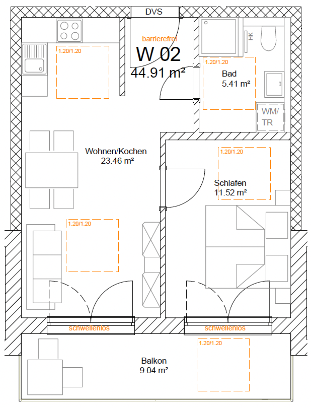 Grundriss Terrassenwohnung Deggendorf