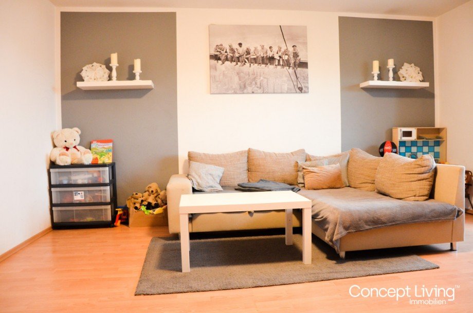 Wohnzimmer Etagenwohnung W�rth an der Donau