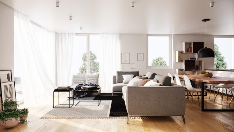 Wohnzimmer Deggendorf Etagenwohnung Lichtdurchflutet und Modern: Atemberaubende 3-Zi-Neubauwohnung �ber den D�chern der Stadt