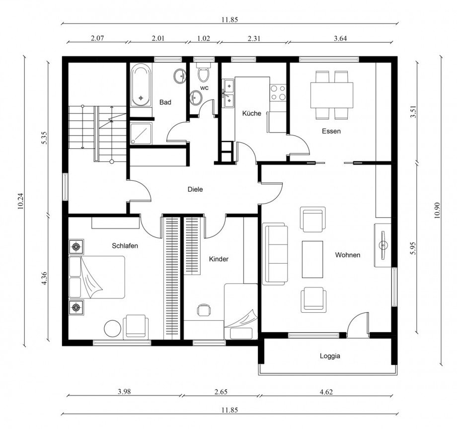 Wohnung 2 Mehrfamilienhaus Ruhmannsfelden