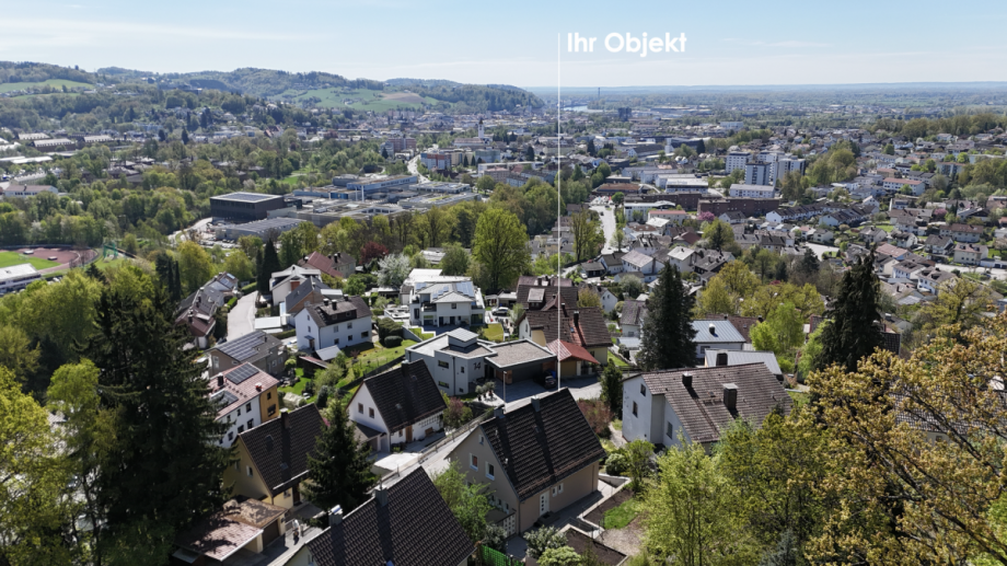 Vogelperspektive Einfamilienhaus Deggendorf