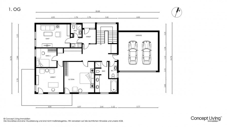 1. Obergeschoss Einfamilienhaus Deggendorf / Breitenbach