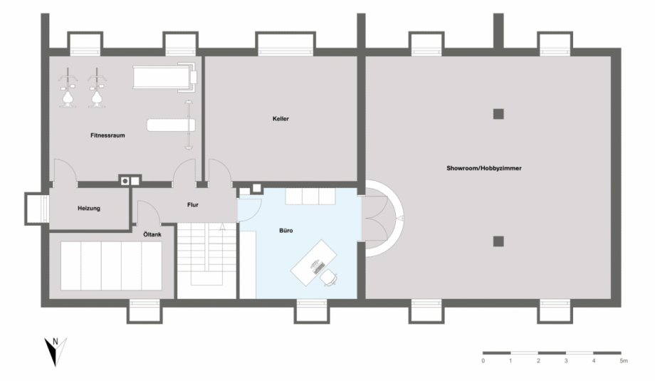 Grundriss_Keller Einfamilienhaus K�nzing