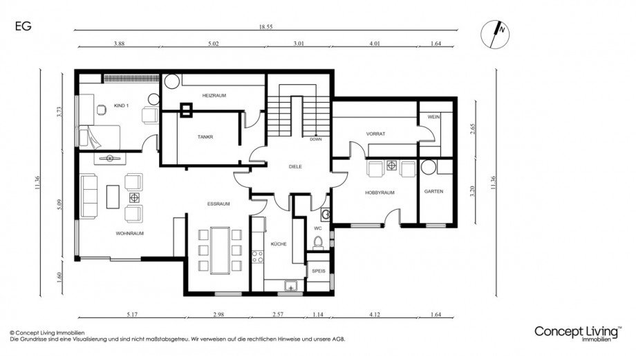 Erdgeschoss Einfamilienhaus Deggendorf / Breitenbach