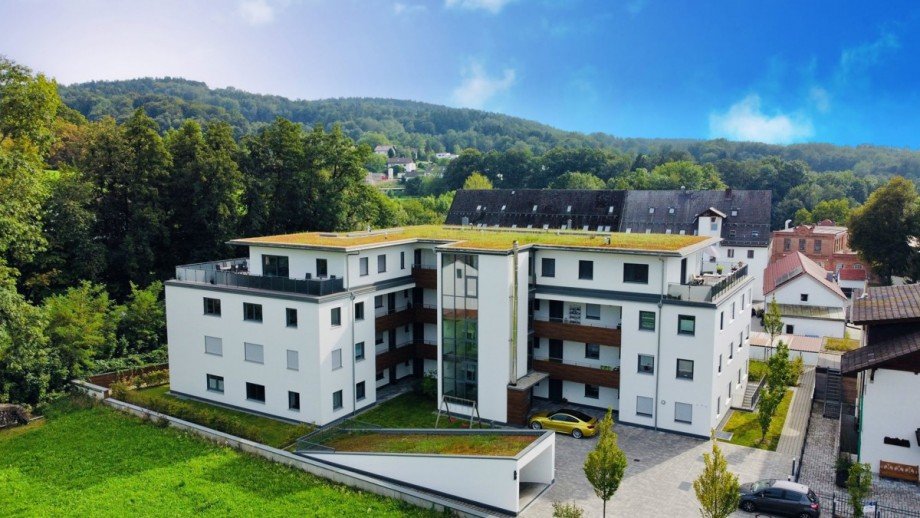 Drohnenaufnahme Etagenwohnung Deggendorf