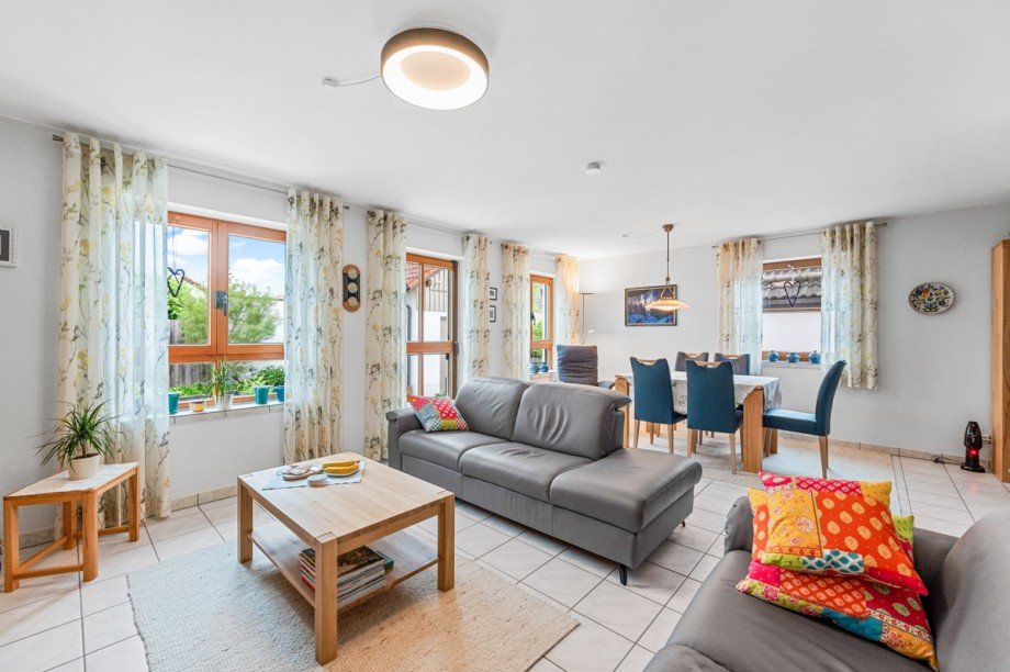 Wohnzimmer Doppelhaush�lfte Erding