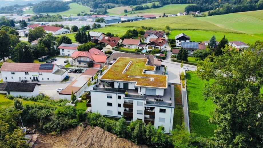 Drohnenaufnahme Etagenwohnung Deggendorf