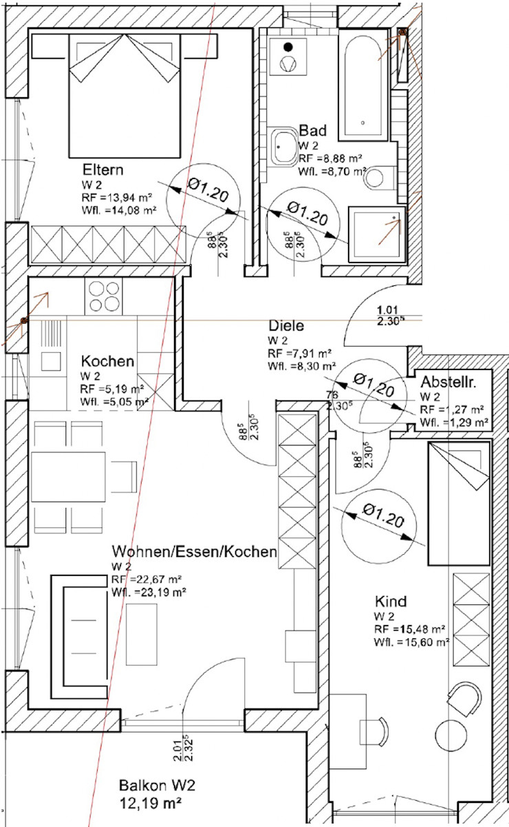 Erdgeschoss Grundriss Etagenwohnung Deggendorf